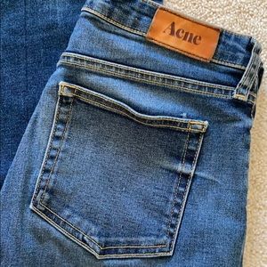 acne blue jeans size 28